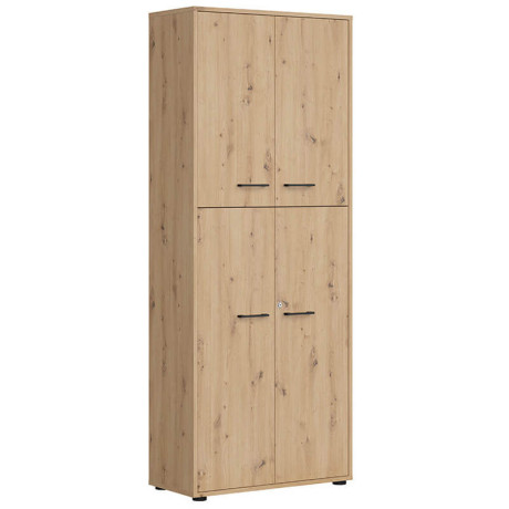 REG4D/200/F12/D/Z SPACE OFFICE BRW Tall Cabinet with Lock
