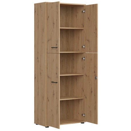 REG4D/200/F12/D/Z SPACE OFFICE BRW Tall Cabinet with Lock