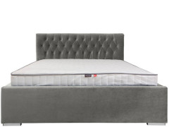 WIKTORIA II BRW Upholstered Super King Size Bed 180 Grey