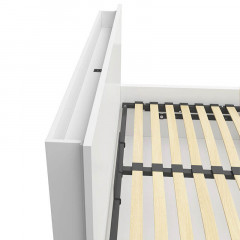 LOZ/140/B-POL TETRIX BRW Bed 140 with Shelf and Lifting Mechanism