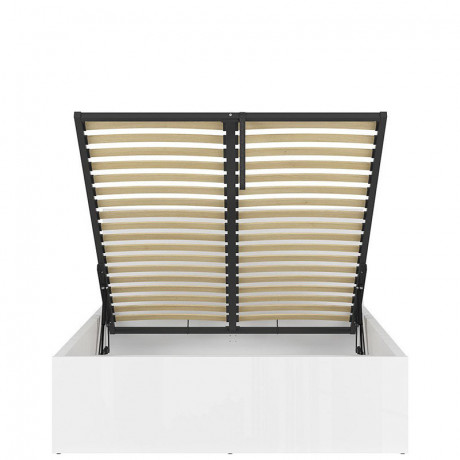 LOZ/140/B-POL TETRIX BRW Bed 140 with Shelf and Lifting Mechanism