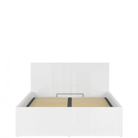 LOZ/140/B-POL TETRIX BRW Bed 140 with Shelf and Lifting Mechanism