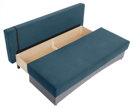 TONI LUX 3DL BRW 3 Seater Sofa Bed Blue
