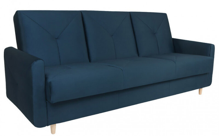 ZEJA 3K BRW 3 Seater Sofa Bed Navy