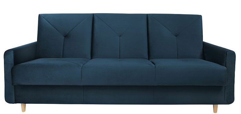 ZEJA 3K BRW 3 Seater Sofa Bed Navy