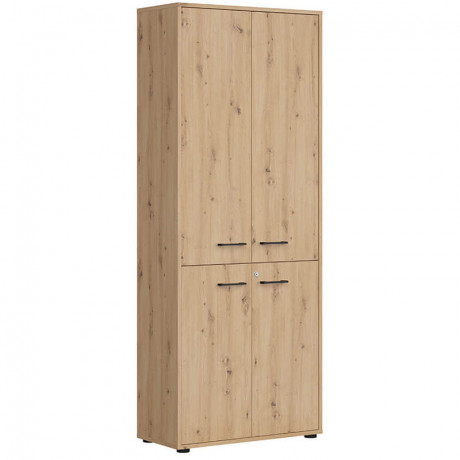 REG4D/200/F12/G/Z SPACE OFFICE BRW Tall Cabinet with Lock