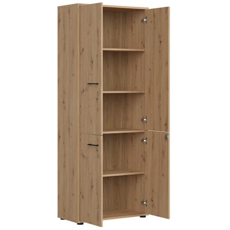 REG4D/200/F12/G/Z SPACE OFFICE BRW Tall Cabinet with Lock