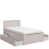 LOZ/120/T KASPIAN BRW (cashmere) Semi Double Bed