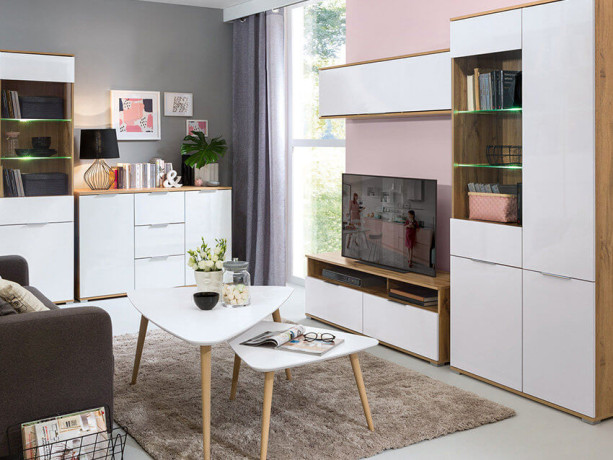 ZELE BRW Living Room Furniture Set