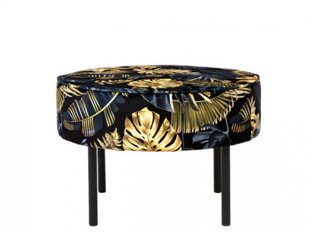 LAFU H BRW Pouf Print Glamour