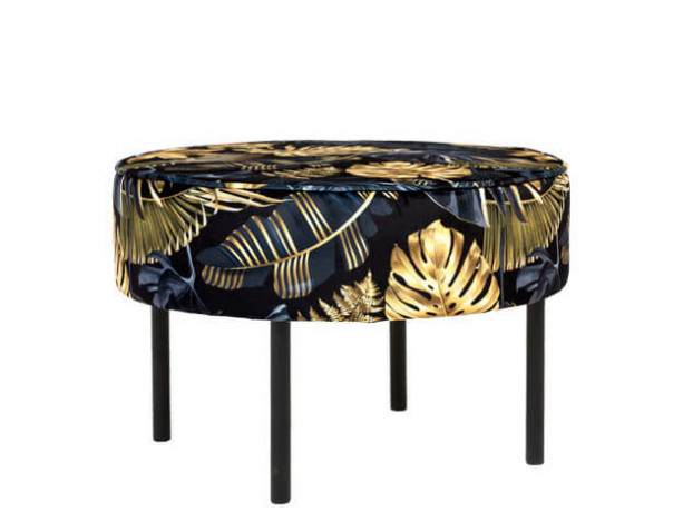 LAFU H BRW Pouf Print Glamour
