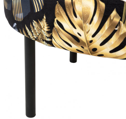 LAFU H BRW Pouf Print Glamour