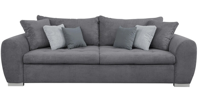 GASPAR IV MEGA LUX 3DL BRW 3 Seater Sofa Bed Grey