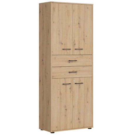 REG4D2S/200/Z SPACE OFFICE BRW Tall Cabinet with Lock