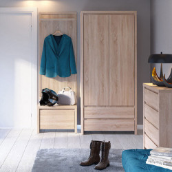 KASPIAN BRW (sonoma) Entrance Hall Furniture Set