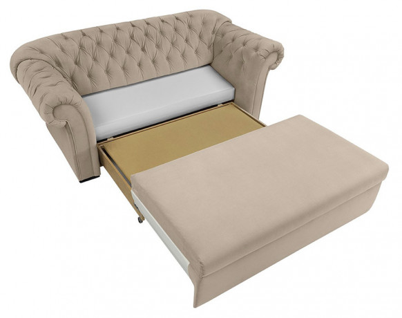 CUPIDO 2FBK BRW 2 Seater Sofa Bed Beige