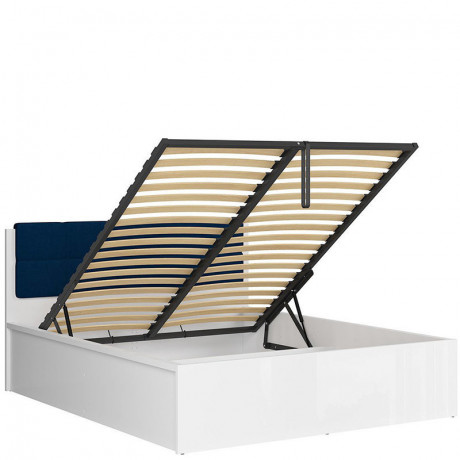 LOZ/160/B TETRIX BRW Bed 160 with a Soft Headboard and Lifting Mechanism