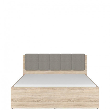 LOZ/160/B TETRIX BRW Bed 160 with a Soft Headboard and Lifting Mechanism