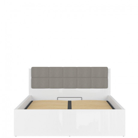 LOZ/160/B TETRIX BRW Bed 160 with a Soft Headboard and Lifting Mechanism