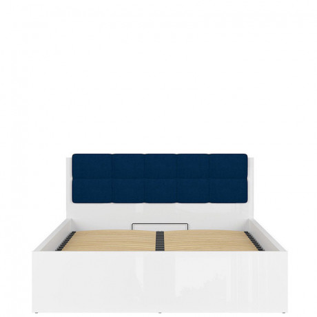 LOZ/160/B TETRIX BRW Bed 160 with a Soft Headboard and Lifting Mechanism