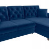 ARLES LUX 3DL BRW Corner Sofa Bed Blue