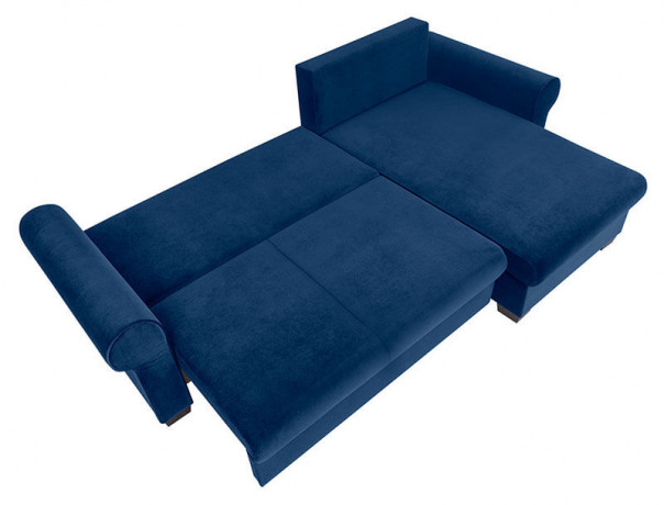 ARLES LUX 3DL BRW Corner Sofa Bed Blue