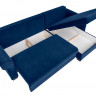 ARLES LUX 3DL BRW Corner Sofa Bed Blue