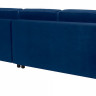 ARLES LUX 3DL BRW Corner Sofa Bed Blue