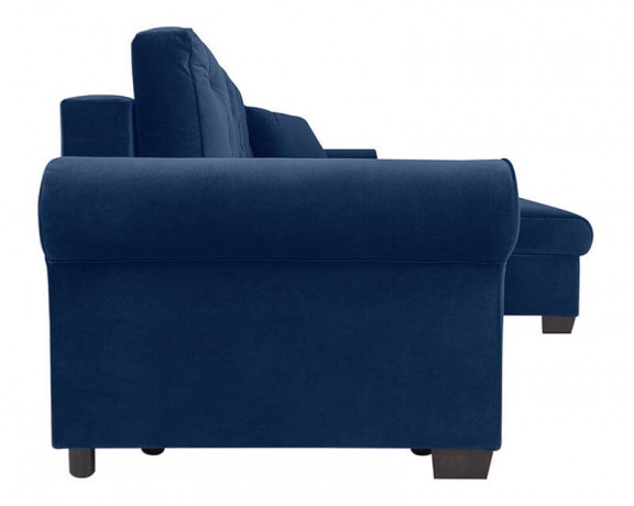 ARLES LUX 3DL BRW Corner Sofa Bed Blue