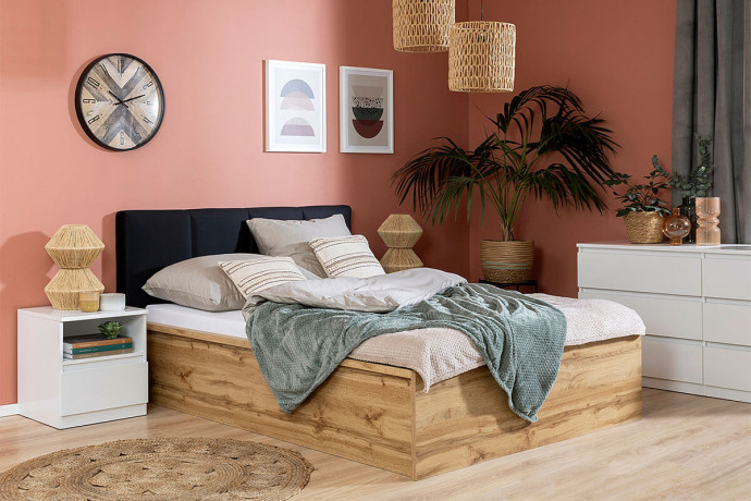 KOM1S TETRIX BRW Bedside Table