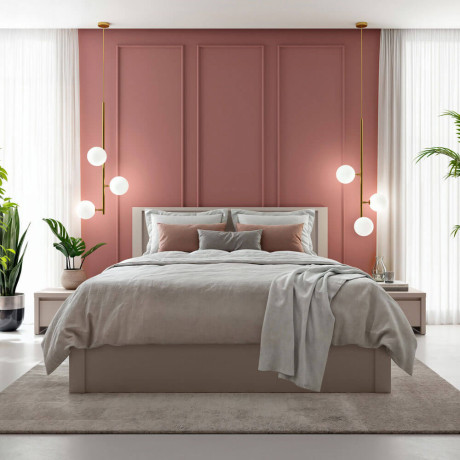 LOZ/160/T KASPIAN BRW (cashmere) King Size Bed