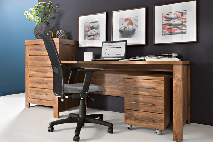 GENT BRW Cabinet Furniture Set (Home Office)