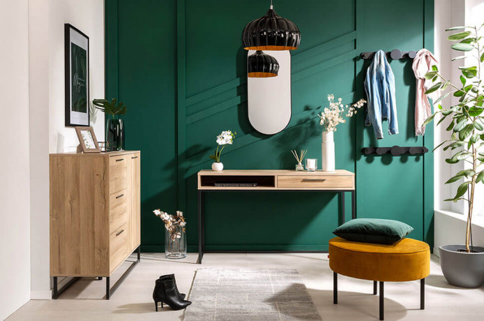 LAFU H BRW Pouf Yellow