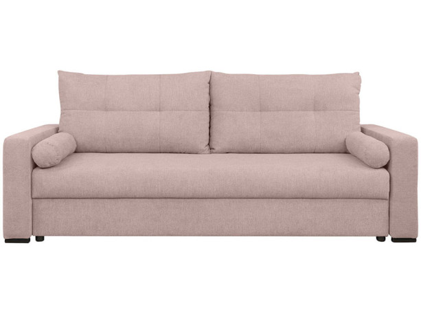 MONA LUX 3DL BRW 3 Seater Sofa Bed Pink