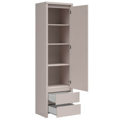 REG1D2S KASPIAN BRW (cashmere) Tall Cabinet