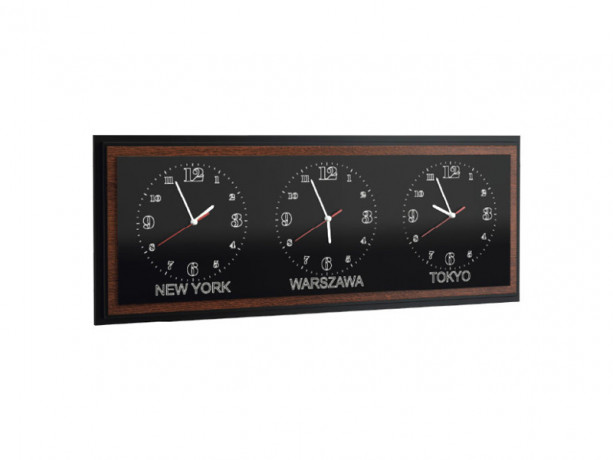VENEZIA Horizontal Triple Clock MEBIN