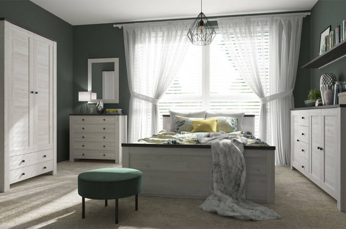 LAFU H BRW Pouf Green