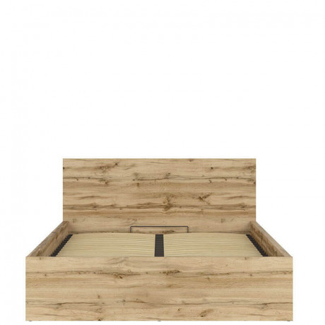 LOZ/160/B-POL TETRIX BRW Bed 160 with Shelf and Lifting Mechanism