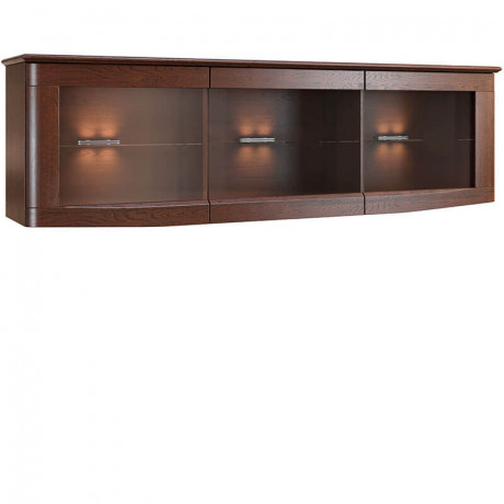 BARI 2DS MEBIN Wide Wall Glass-Fronted Cabinet