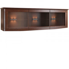 BARI 2DS MEBIN Wide Wall Glass-Fronted Cabinet