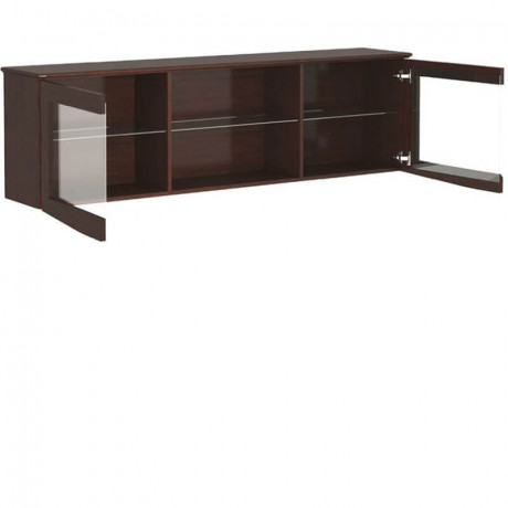 BARI 2DS MEBIN Wide Wall Glass-Fronted Cabinet