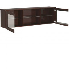 BARI 2DS MEBIN Wide Wall Glass-Fronted Cabinet