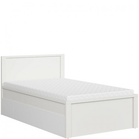 LOZ/120/T KASPIAN BRW (white) Semi Double Bed