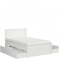 LOZ/120/T KASPIAN BRW (white) Semi Double Bed