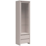 REG1W2S KASPIAN BRW (cashmere) Glass-Fronted Cabinet
