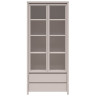 REG2W2S KASPIAN BRW (cashmere) Glass-Fronted Cabinet