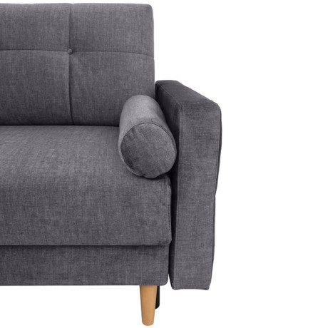 TORENT LUX 3DL BRW 3 Seater Sofa Bed Grey Vogue 16