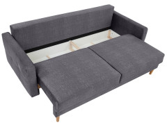 TORENT LUX 3DL BRW 3 Seater Sofa Bed Grey