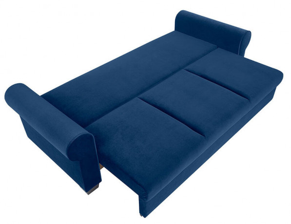 ARLES LUX 3DL BRW 3 Seater Sofa Bed Blue