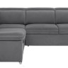 DARBY 2F BRW Corner Sofa Bed Grey